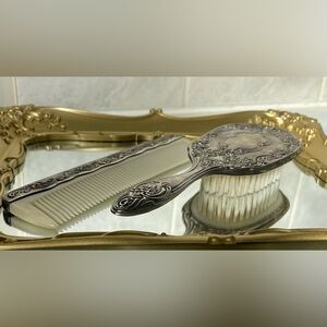 Vintage Antique Hairbrush set